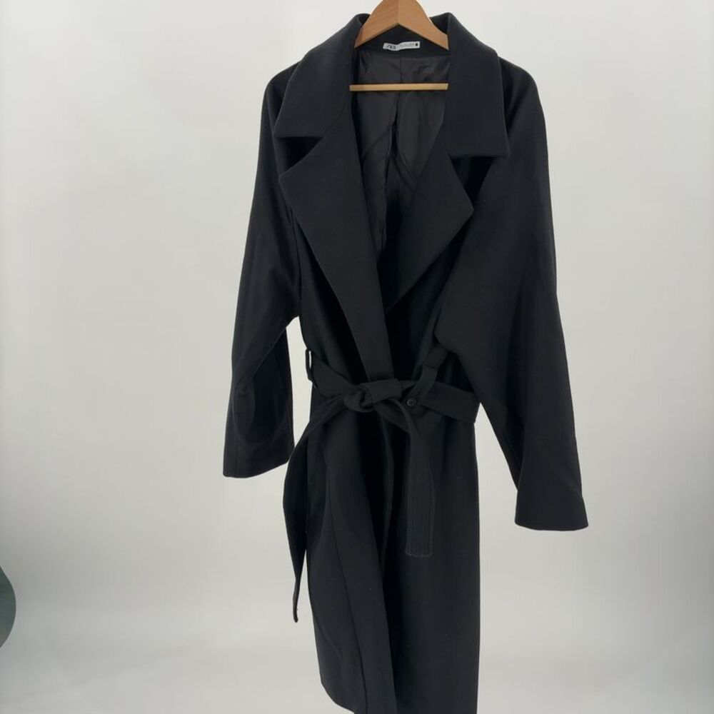 Zara Wool Blend Belted Coat